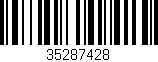 Código de barras (EAN, GTIN, SKU, ISBN): '35287428'