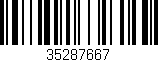 Código de barras (EAN, GTIN, SKU, ISBN): '35287667'