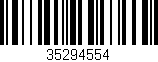 Código de barras (EAN, GTIN, SKU, ISBN): '35294554'