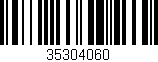 Código de barras (EAN, GTIN, SKU, ISBN): '35304060'