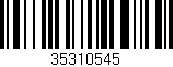 Código de barras (EAN, GTIN, SKU, ISBN): '35310545'
