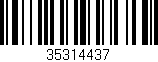 Código de barras (EAN, GTIN, SKU, ISBN): '35314437'