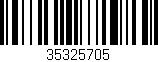 Código de barras (EAN, GTIN, SKU, ISBN): '35325705'