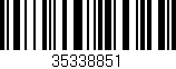 Código de barras (EAN, GTIN, SKU, ISBN): '35338851'