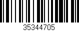 Código de barras (EAN, GTIN, SKU, ISBN): '35344705'
