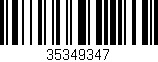 Código de barras (EAN, GTIN, SKU, ISBN): '35349347'