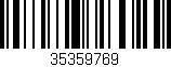 Código de barras (EAN, GTIN, SKU, ISBN): '35359769'