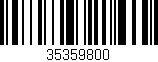 Código de barras (EAN, GTIN, SKU, ISBN): '35359800'