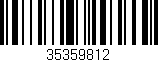 Código de barras (EAN, GTIN, SKU, ISBN): '35359812'