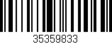 Código de barras (EAN, GTIN, SKU, ISBN): '35359833'