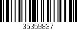 Código de barras (EAN, GTIN, SKU, ISBN): '35359837'