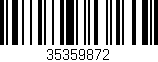Código de barras (EAN, GTIN, SKU, ISBN): '35359872'