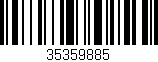 Código de barras (EAN, GTIN, SKU, ISBN): '35359885'