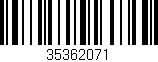 Código de barras (EAN, GTIN, SKU, ISBN): '35362071'