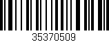 Código de barras (EAN, GTIN, SKU, ISBN): '35370509'