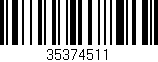 Código de barras (EAN, GTIN, SKU, ISBN): '35374511'