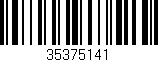 Código de barras (EAN, GTIN, SKU, ISBN): '35375141'