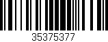 Código de barras (EAN, GTIN, SKU, ISBN): '35375377'