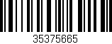Código de barras (EAN, GTIN, SKU, ISBN): '35375665'