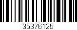 Código de barras (EAN, GTIN, SKU, ISBN): '35376125'