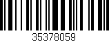 Código de barras (EAN, GTIN, SKU, ISBN): '35378059'