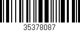 Código de barras (EAN, GTIN, SKU, ISBN): '35378087'