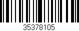 Código de barras (EAN, GTIN, SKU, ISBN): '35378105'