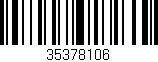 Código de barras (EAN, GTIN, SKU, ISBN): '35378106'