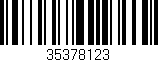 Código de barras (EAN, GTIN, SKU, ISBN): '35378123'