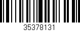 Código de barras (EAN, GTIN, SKU, ISBN): '35378131'