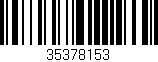 Código de barras (EAN, GTIN, SKU, ISBN): '35378153'