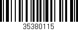 Código de barras (EAN, GTIN, SKU, ISBN): '35380115'