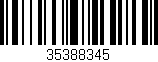 Código de barras (EAN, GTIN, SKU, ISBN): '35388345'