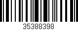 Código de barras (EAN, GTIN, SKU, ISBN): '35388398'