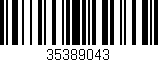 Código de barras (EAN, GTIN, SKU, ISBN): '35389043'