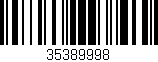 Código de barras (EAN, GTIN, SKU, ISBN): '35389998'