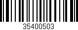 Código de barras (EAN, GTIN, SKU, ISBN): '35400503'