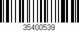 Código de barras (EAN, GTIN, SKU, ISBN): '35400539'