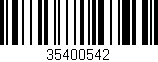 Código de barras (EAN, GTIN, SKU, ISBN): '35400542'