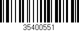 Código de barras (EAN, GTIN, SKU, ISBN): '35400551'