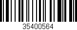 Código de barras (EAN, GTIN, SKU, ISBN): '35400564'