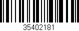 Código de barras (EAN, GTIN, SKU, ISBN): '35402181'