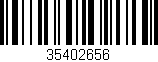 Código de barras (EAN, GTIN, SKU, ISBN): '35402656'