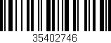 Código de barras (EAN, GTIN, SKU, ISBN): '35402746'