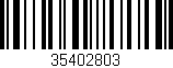 Código de barras (EAN, GTIN, SKU, ISBN): '35402803'