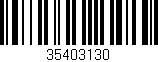 Código de barras (EAN, GTIN, SKU, ISBN): '35403130'