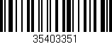 Código de barras (EAN, GTIN, SKU, ISBN): '35403351'