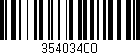 Código de barras (EAN, GTIN, SKU, ISBN): '35403400'