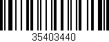 Código de barras (EAN, GTIN, SKU, ISBN): '35403440'