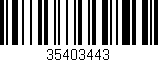 Código de barras (EAN, GTIN, SKU, ISBN): '35403443'